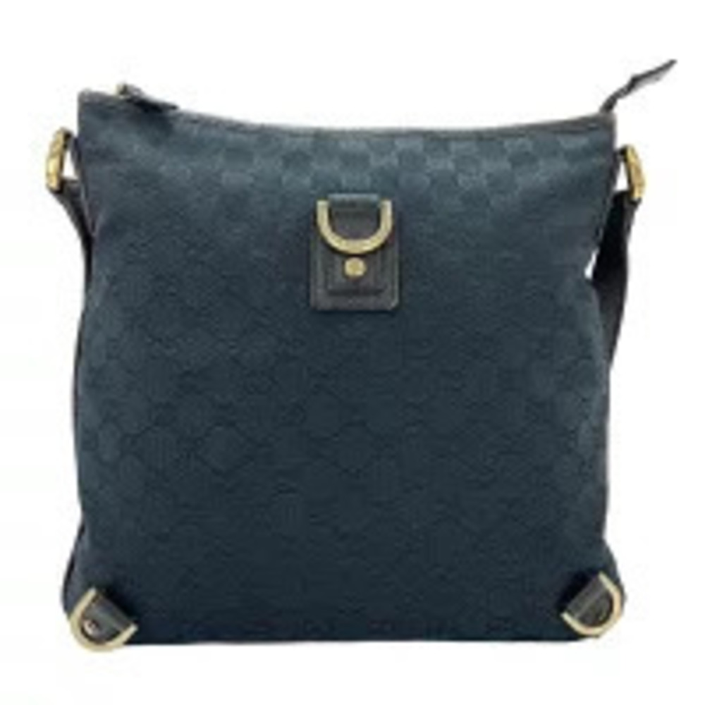 Gucci GG Canvas Abbey Shoulder Bag Black